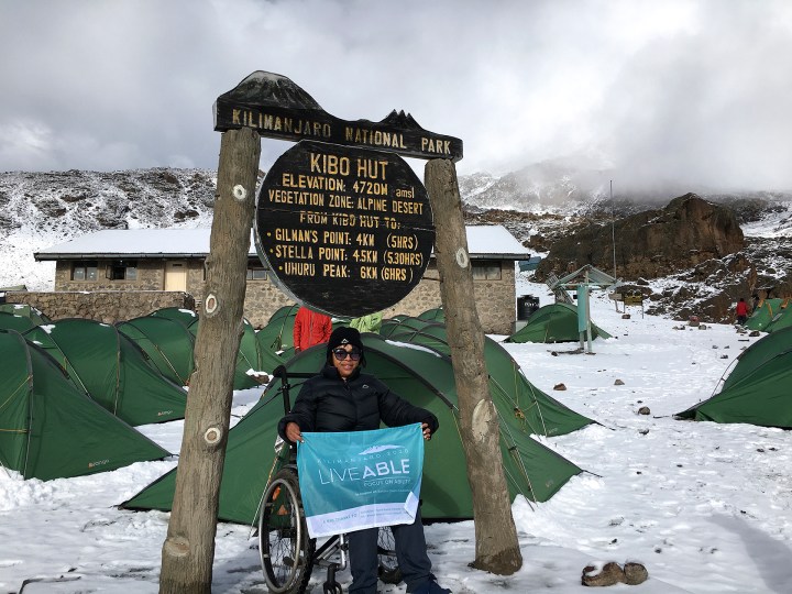 Wheelchair-bound South African conquers Kilimanjaro