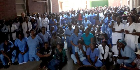 Zim fires dozens of striking doctors, who earned R1,100 a month