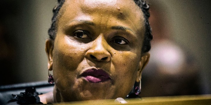 Busisiwe Mkhwebane stresses she’s a grassroots defender during parliamentary briefing but questions remain