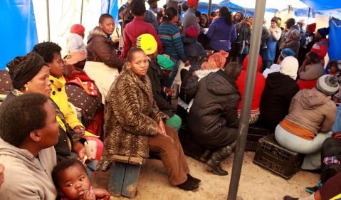 GroundUp: Evicted Mfuleni backyarders now live in a tent