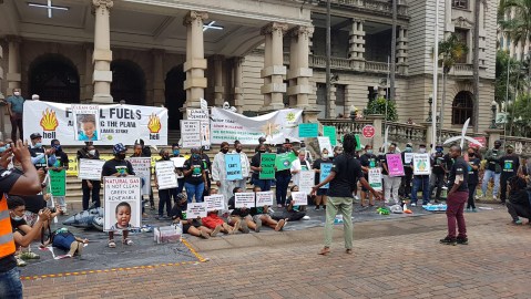 SA activists mark Earth Day with calls for adoption of Climate Justice Charter