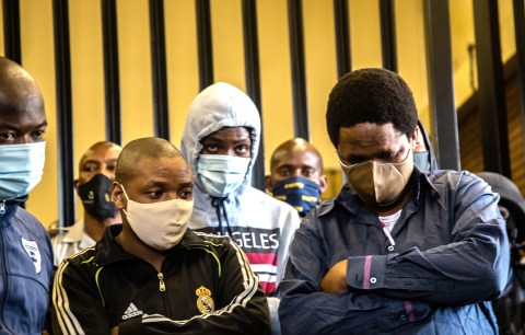 Five murder suspects appear in court for murder of Senzo Meyiwa