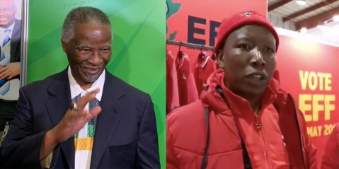 ANC and EFF set up camp at Rand Show to campaign for Gauteng’s heart