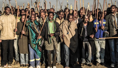 A roadshow like no other: Striking Marikana miners, looking to win hearts and minds