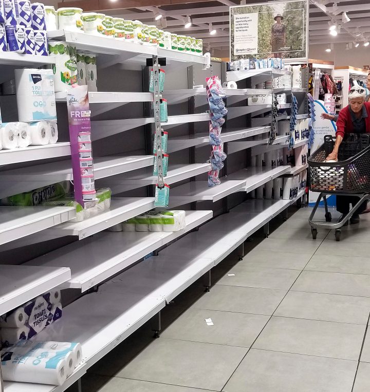 Supermarkets stripped of essential products as State of National Disaster kicks in