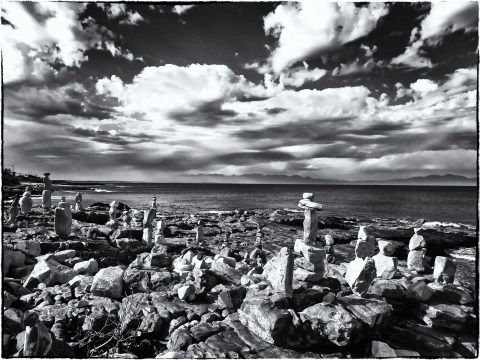 The mystery of menhirs on a Cape Town beach