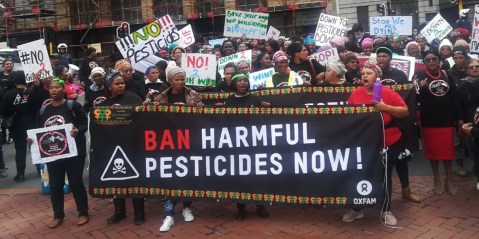 Women farmworkers demand an end to use of harmful pesticides