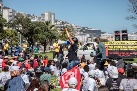 Residents of Cape Town’s informal settlements march for housing, water and sanitation