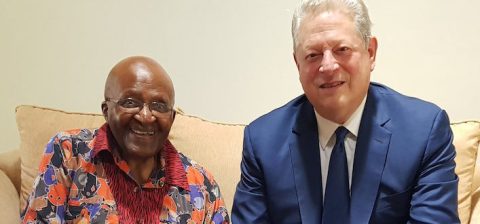 Climate allies Desmond Tutu and Al Gore unite in fossil-fuel divestment struggle