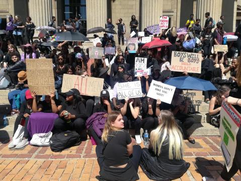 Wits students join protests against violence against women
