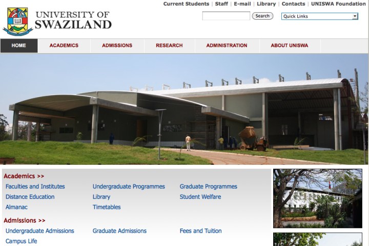 A brief look: Swaziland’s only university’s broke