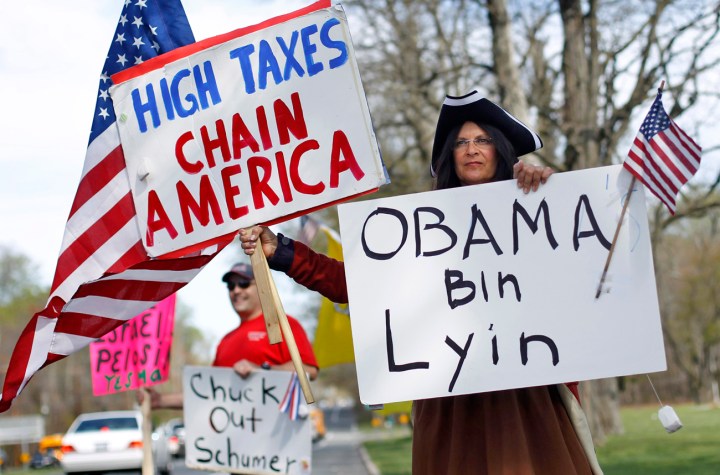 16 April: Tea Party mob take protest to the heart of American governance
