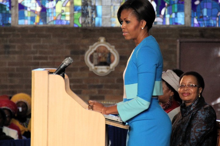 Michelle Obama (aka the anti-Malema) charms Soweto
