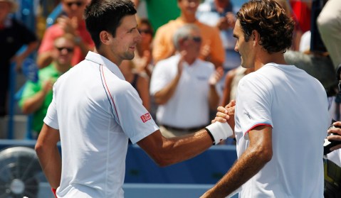 Federer defeats Djokovic for sixth title this year