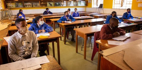 Covid-19-positive matric learners write exams in isolation
