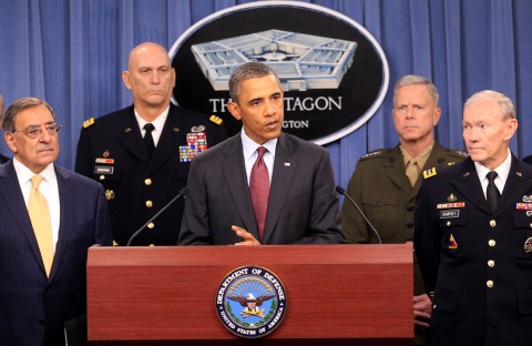 Obama slashes defence budget in election year gamble