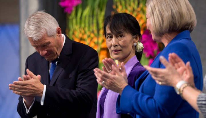 Suu Kyi receives Nobel Peace Prize 21 years late