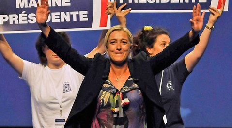 Macron and Le Pen head for French election runoff – projections