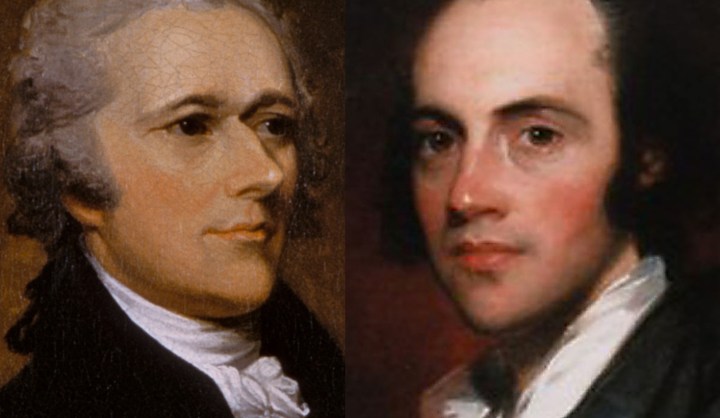 Two centuries before Lindiwe Zulu, lived (and duelled) Alexander Hamilton and Aaron Burr