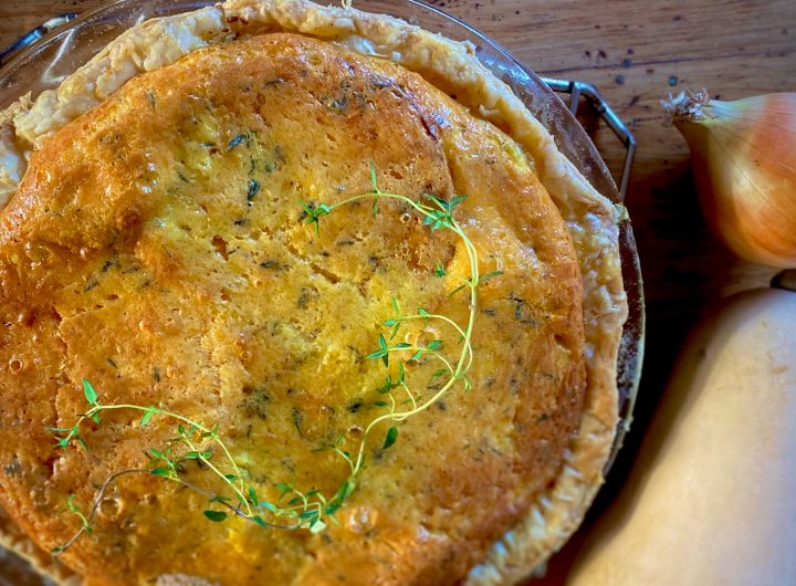 Lockdown Recipe of the Day: Butternut and caramelised onion tart
