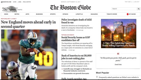 Boston Globe joins the paywall club