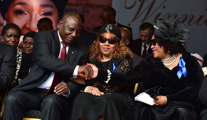 A divided party puts up facade of unity at Winnie Madikizela-Mandela’s funeral