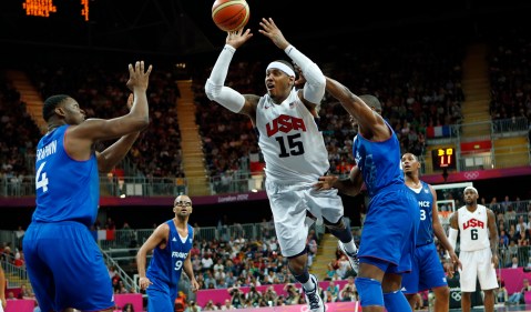 London 2012: US basketball team in joyful romp over France