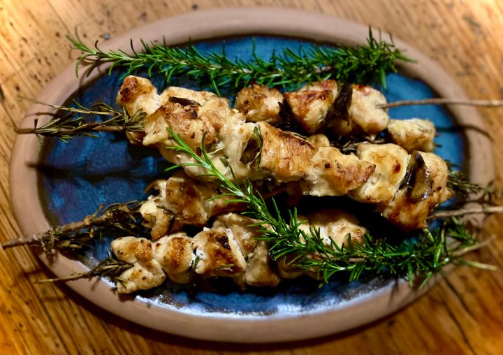 What’s cooking today: Rosemary and garlic chicken espetada