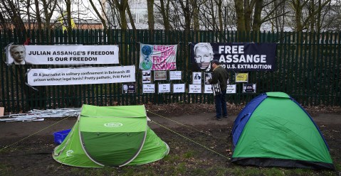 At risk from coronavirus, Julian Assange is one of just two inmates in Belmarsh maximum-security prison held for skipping bail