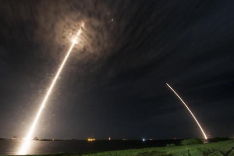 Musk’s SpaceX Falcon 9 Rocket Lifts Off With Three Payloads