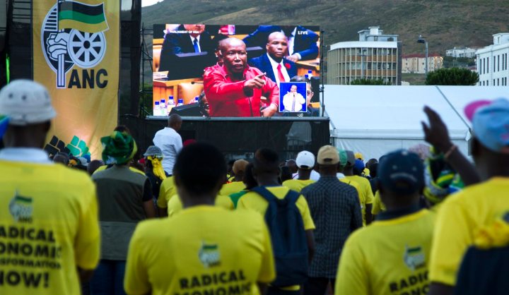 Reporter’s Notebook: Restive ANC crowds outside the SONA palace walls