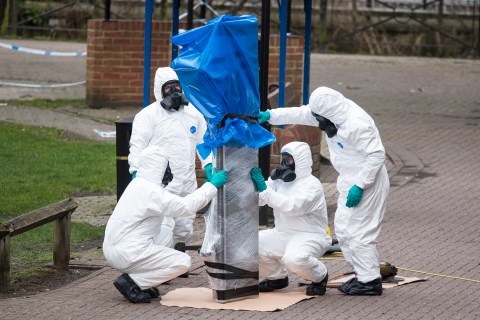 Two Britons exposed to nerve agent used on Russian spy: police