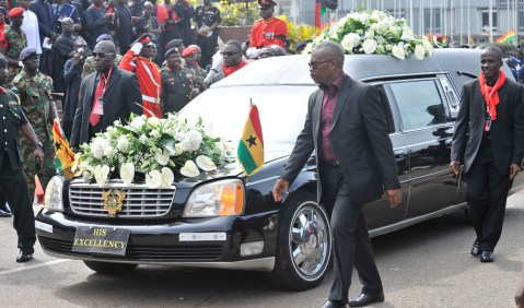Ghana buries one president, prepares to elect another