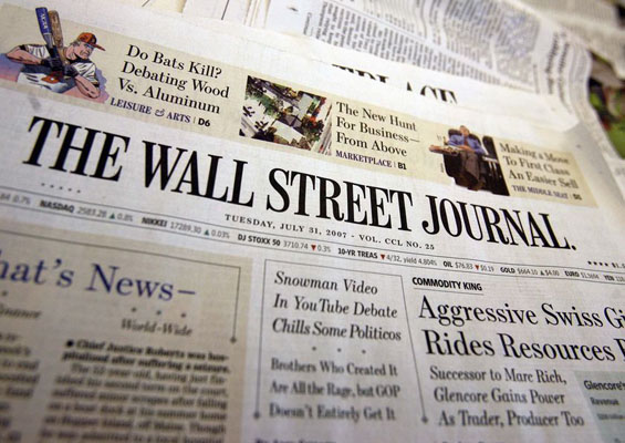 Wall Street Journal is the biggest newspaper in the US