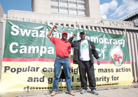 Annual protest against Swazi king, ver 2012