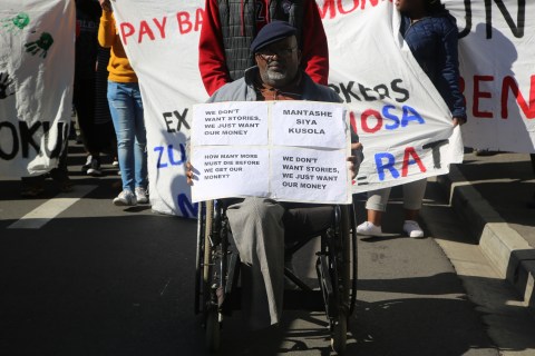 Pay us the money, say ex-mineworkers