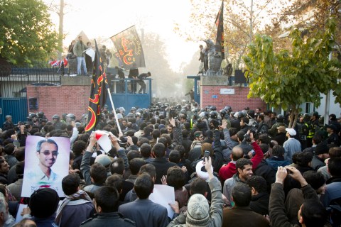 Disturbing shades of 70s hostage crisis as ‘students’ storm UK embassy in Iran
