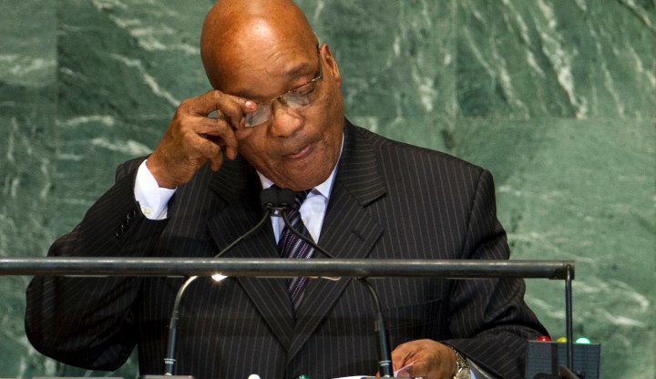 Jacob Zuma at the UN: “Crisis? What crisis?”
