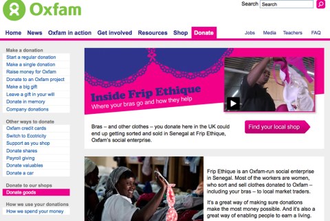 Oxfam’s bras without borders