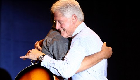 Bill Clinton and Bruce Springsteen rock Ohio for Obama