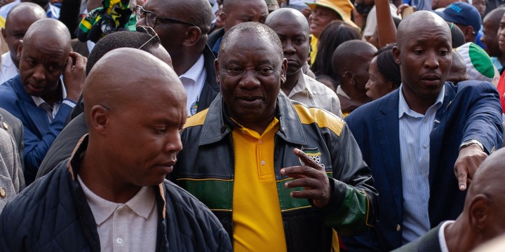 Ramaphosa swoops into Alex as protests grip campaigns