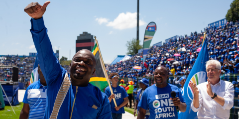 The DA’s Gauteng hope, Solly Msimanga on the campaign trail