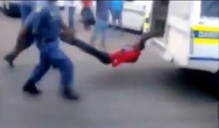South Africa, the police state of Brutality, Humiliation, Impudence