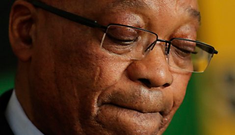 Zuma makes a move. The absolute minimum of a move.
