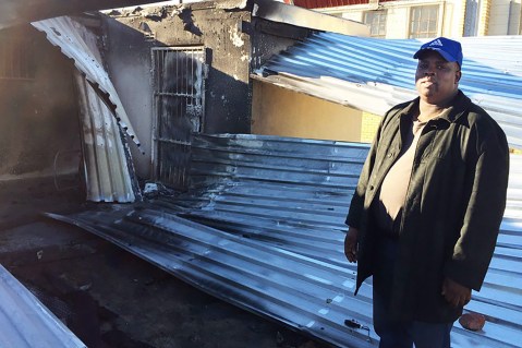 Councillor’s office set ablaze by people whose shacks were demolished