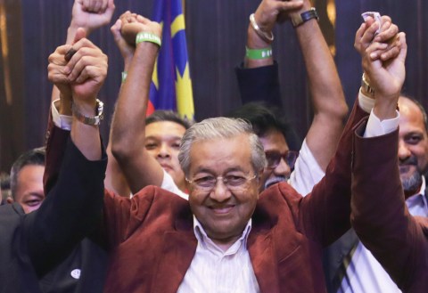 Malaysia’s elderly ex-strongman makes stunning return to power
