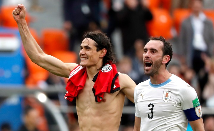 World Cup highlights: Uruguay strike late to beat Egypt as Salah sits out