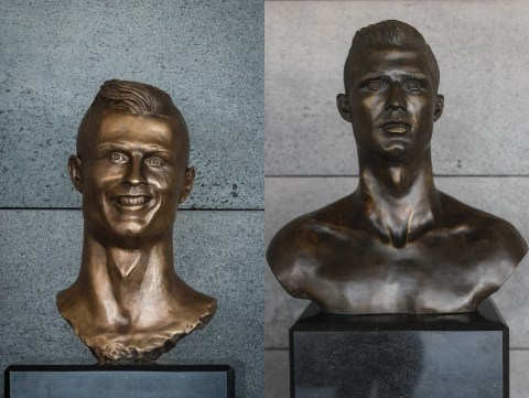 Ronaldo bust swapped at Madeira airport