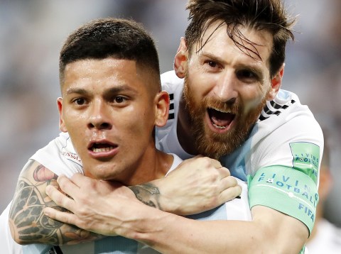 In Pictures: Messi, Rojo rescue Argentina from humiliating early exit