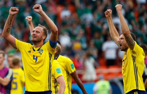 In Pictures: Sweden power into World Cup last 16 by beating Mexico